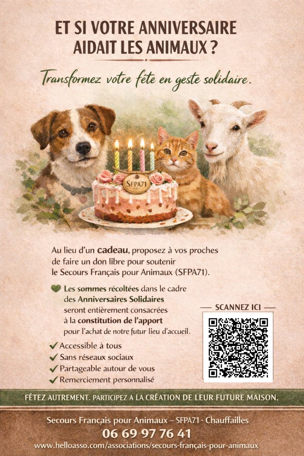 Et si votre anniversaire aidait les animaux !